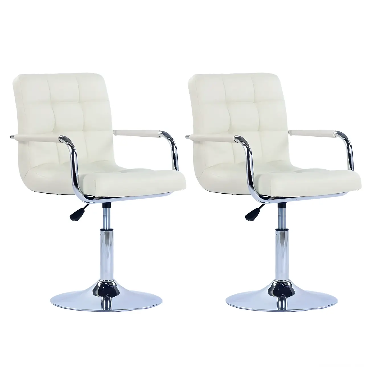Faux Leather Adjustable Swivel Bar Stools with Backs Image - 53 | homeyfad