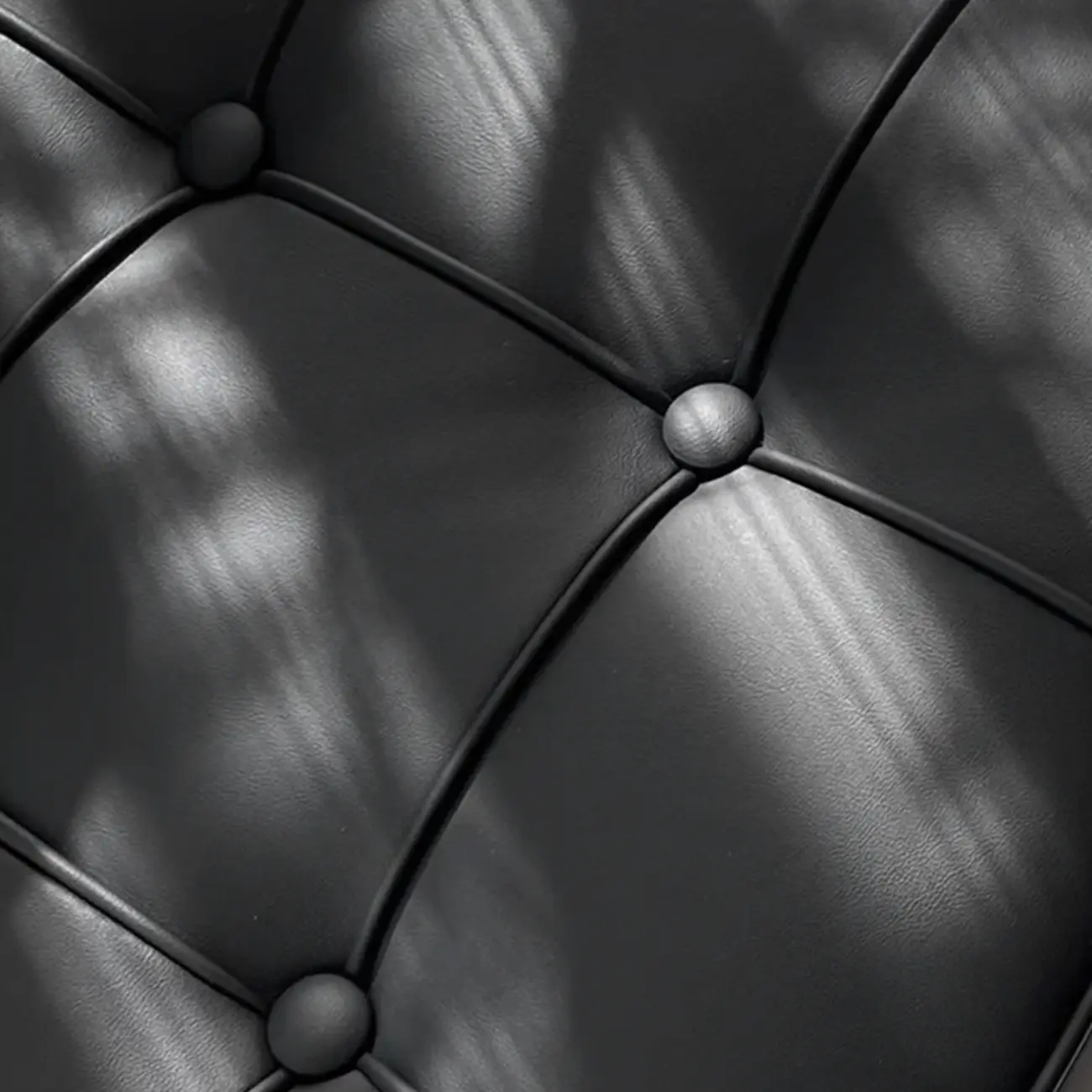 Mid-Century Modern Black Leather Lazy Lounge Accent Chair Image - 7 | homeyfad