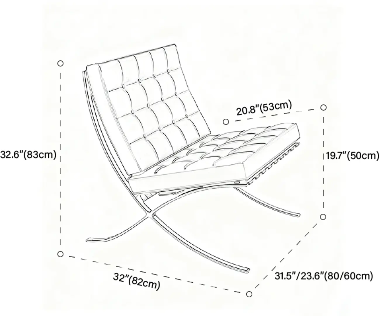 Mid-Century Modern Black Leather Lazy Lounge Accent Chair #size | homeyfad