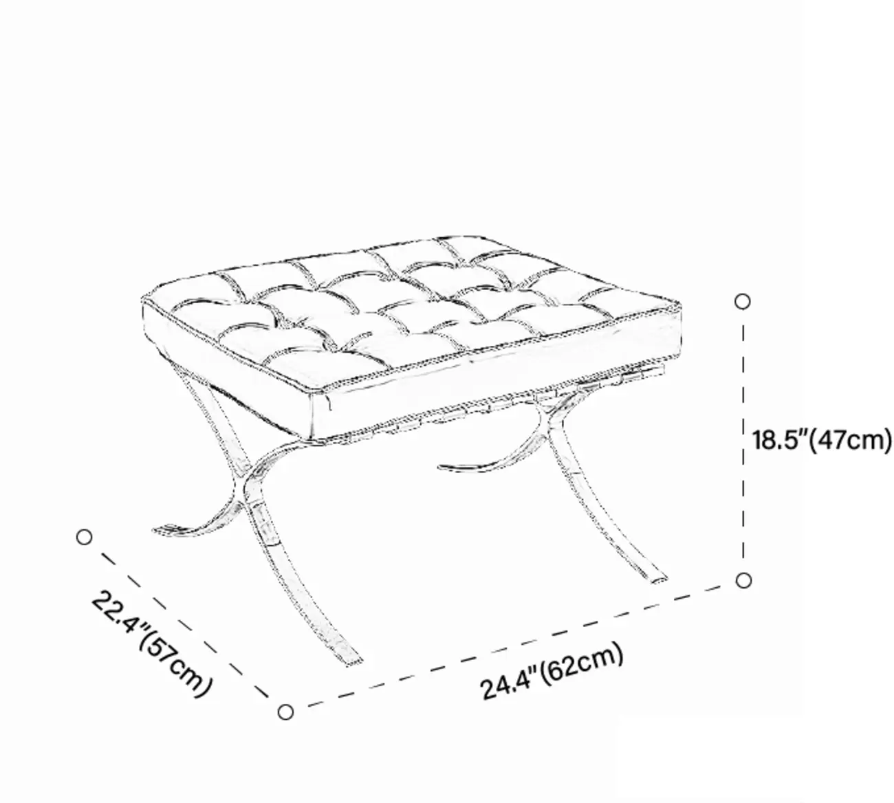 Mid-Century Modern Black Leather Lazy Lounge Accent Chair Image - 15 | homeyfad