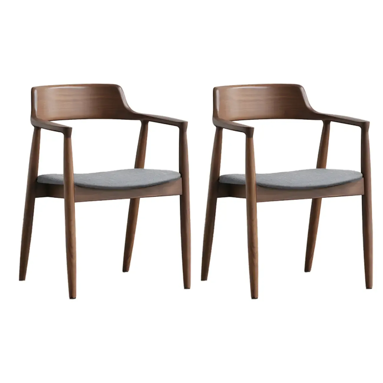 Traditional Style Solid Wooden Dining Chair with Armrest Image - 39