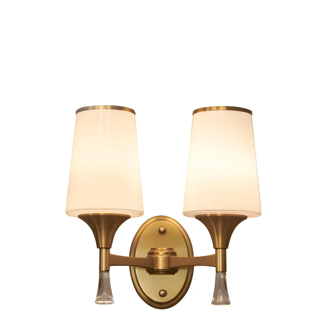 Modern Gold Glass Wall Light for Living Room Decor Image - 7 | homeyfad