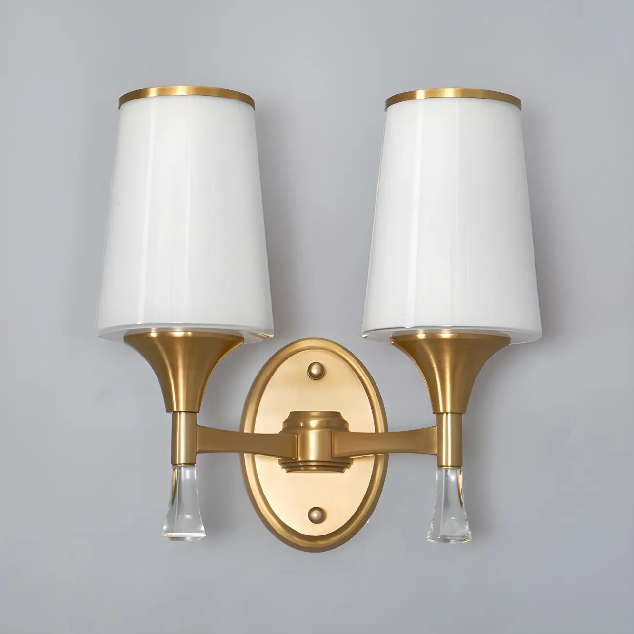 Modern Gold Glass Wall Light for Living Room Decor Image - 11 | homeyfad