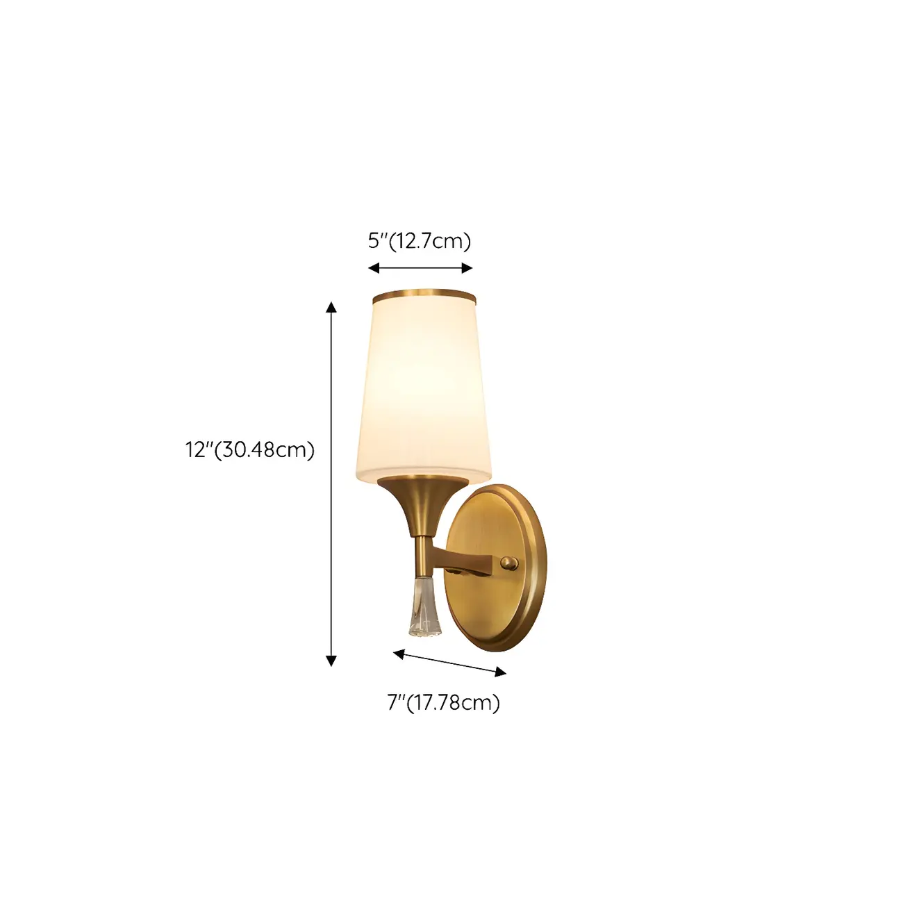 Modern Gold Glass Wall Light for Living Room Decor Image - 16 | homeyfad