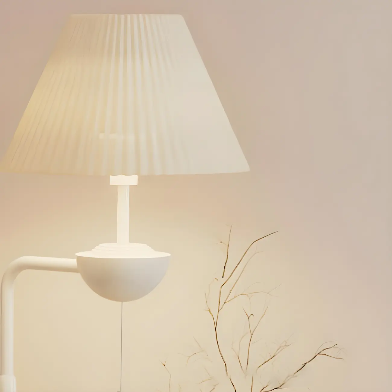 Modern White Floor Lamp with Table for Living Room Image - 8 | homeyfad
