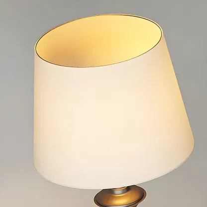 Black Metal Modern Floor Lamp with Shelves for Living Room Image - 7