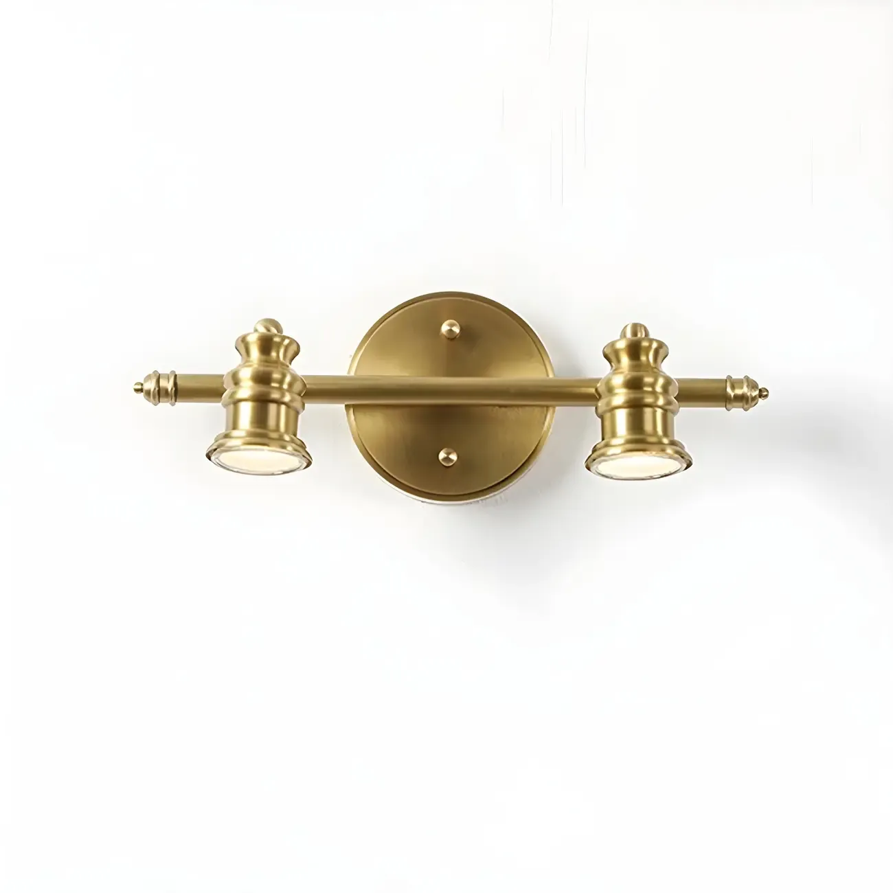 Elegant Metal Gold Vanity Light with Copper Shade for Bathroom Image - 6