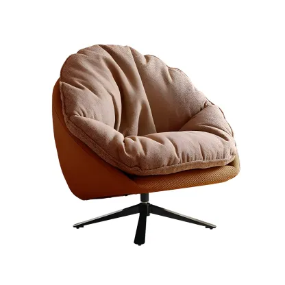 Classic Fabric Accent Chair with Swivel for Living Room Image - 4
