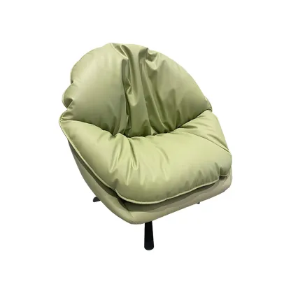 Classic Fabric Accent Chair with Swivel for Living Room Image - 8