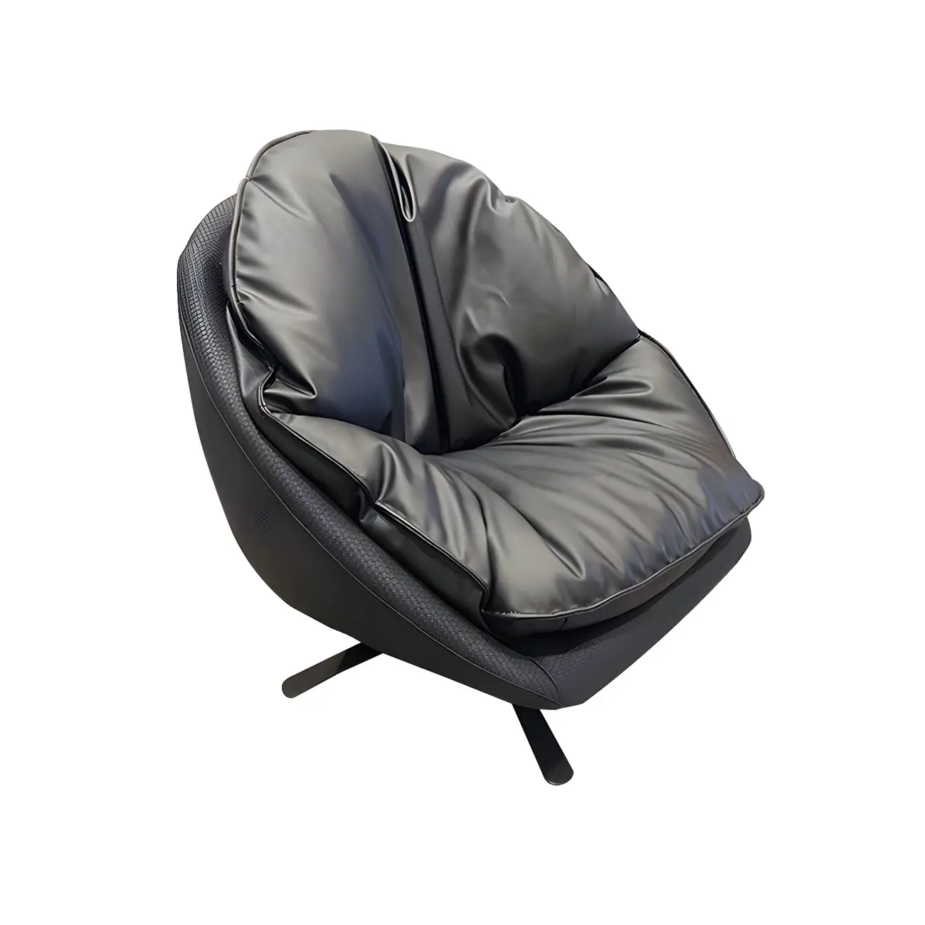 Classic Fabric Accent Chair with Swivel for Living Room Image - 10 | homeyfad