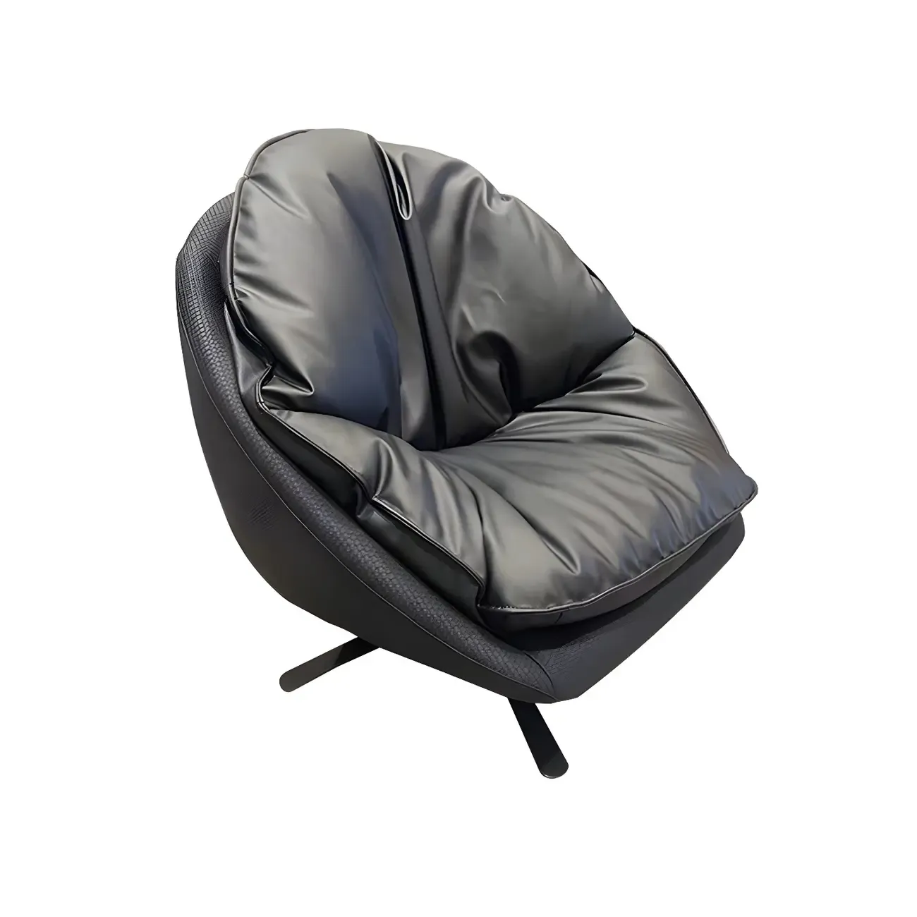 Classic Fabric Accent Chair with Swivel for Living Room Image - 10