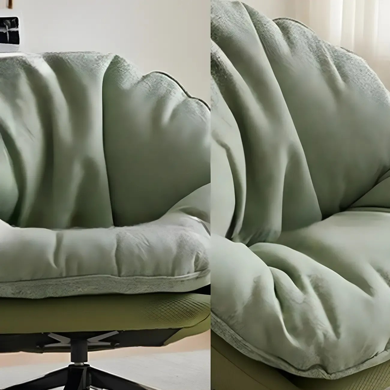 Classic Fabric Accent Chair with Swivel for Living Room Image - 11