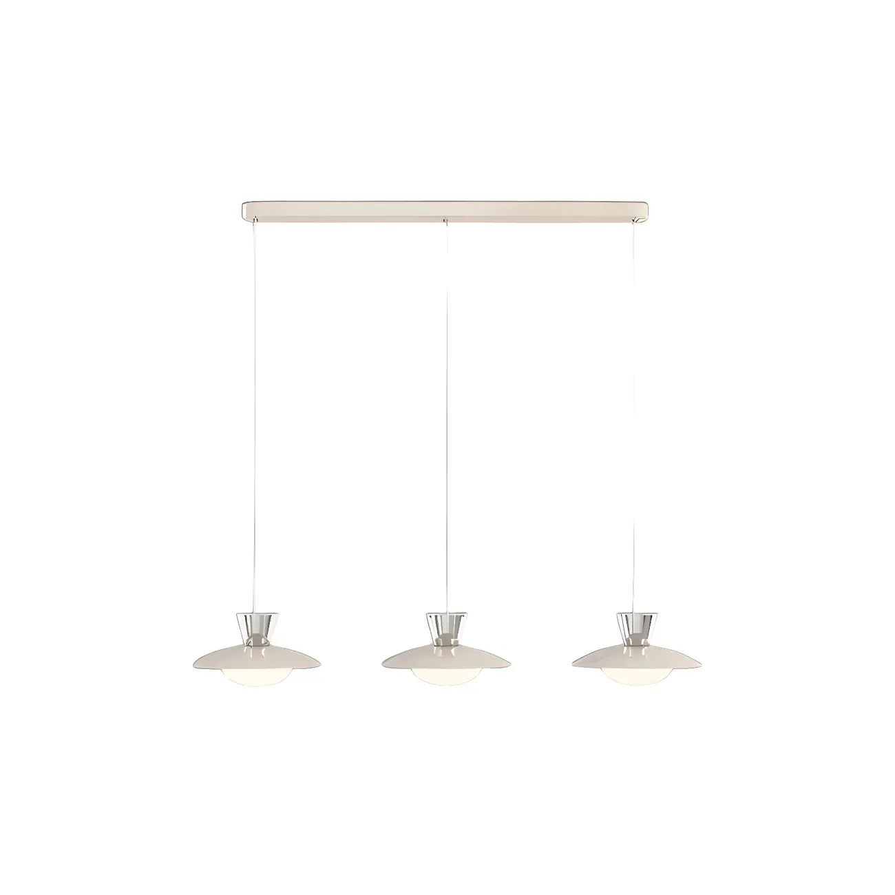 Modern Silver Metal Geometric Island Light for Kitchens Image - 4 | homeyfad