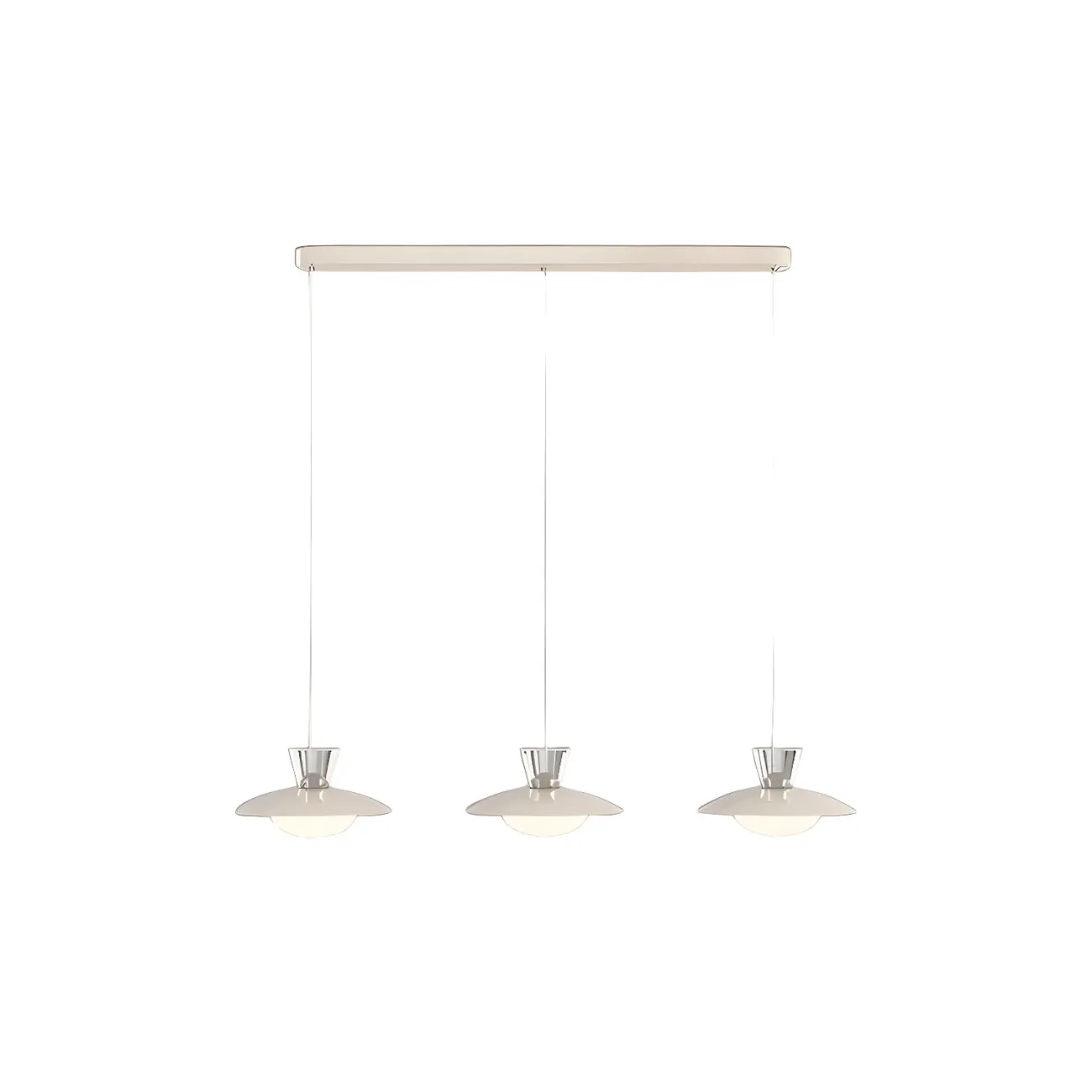 Modern Silver Metal Geometric Island Light for Kitchens Image - 7 | homeyfad