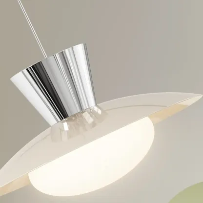 Modern Silver Metal Geometric Island Light for Kitchens Image - 10