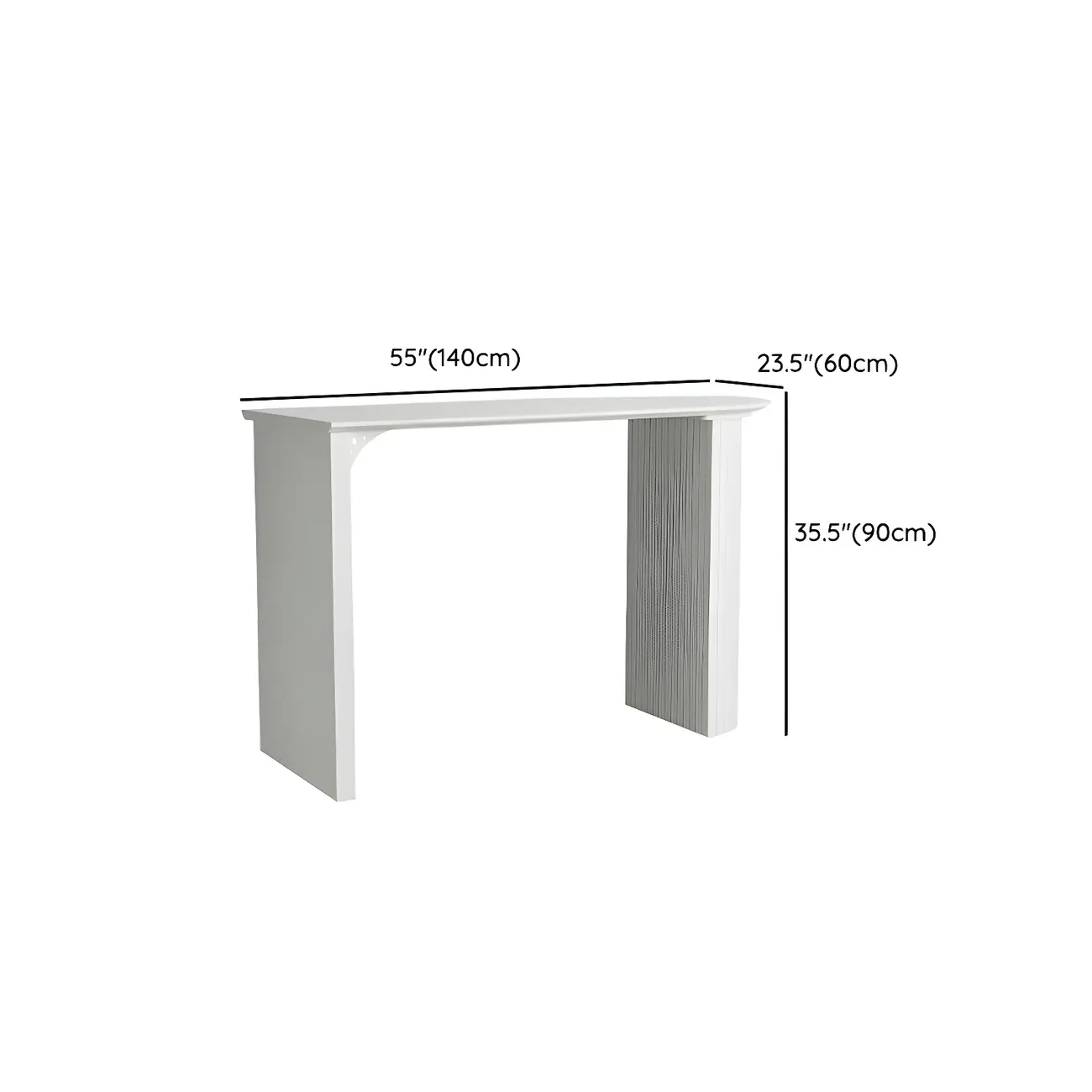 Modern White Free Form Wood Double Pedestal Bar Tables #size | homeyfad