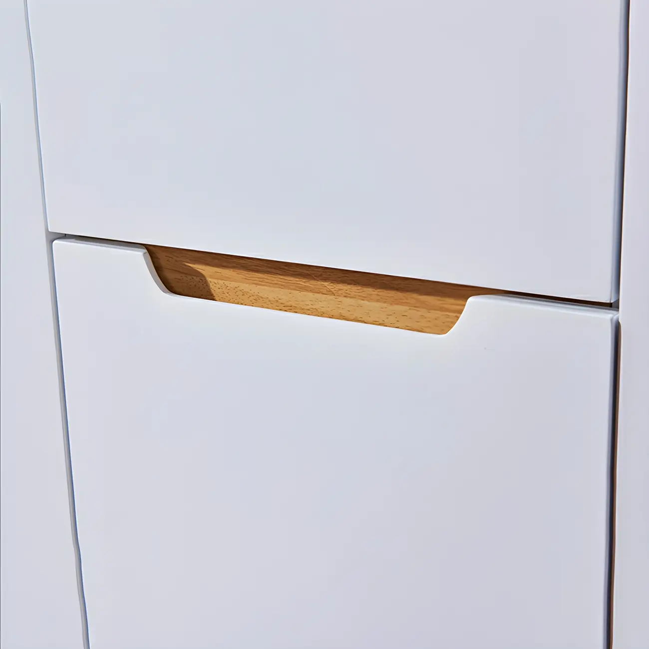 Entryway White Solid Wood Shoe Storage Cabinet Image - 20 | homeyfad