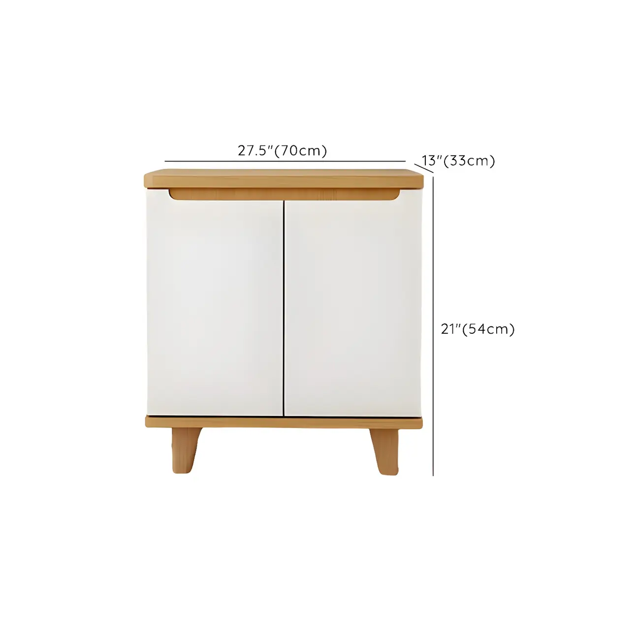 Entryway White Solid Wood Shoe Storage Cabinet Image - 27 | homeyfad