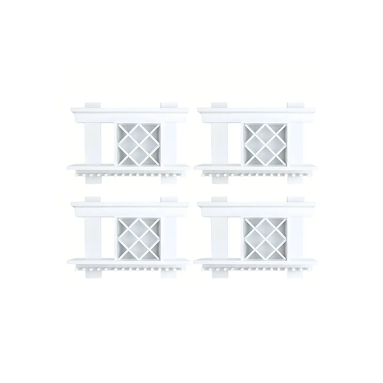 Pine Wooden Wall-Mounted Display Open Wine Bottle & Glass Rack Image - 33 | homeyfad