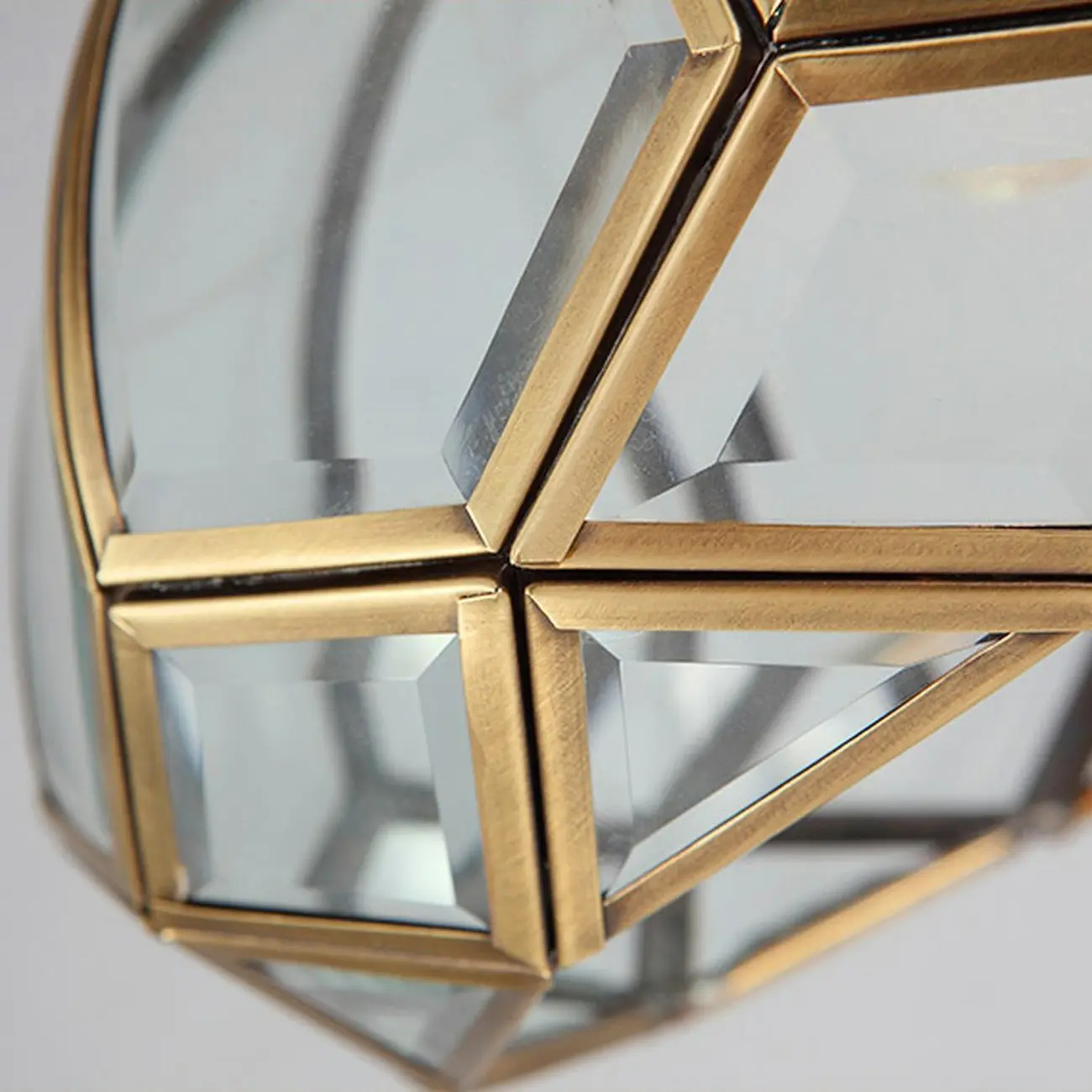 Colonial 8.5" Glass Semi Flush Ceiling Light for Living Room | homeyfad