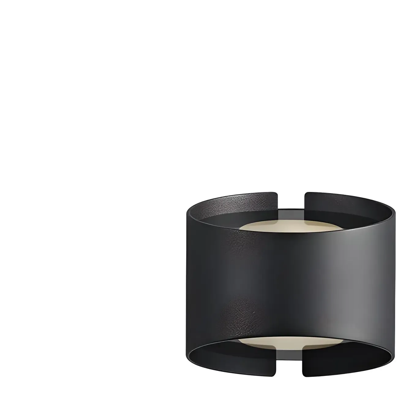 Modern Metal Cylinder Indoor 2-Light Wall Sconce Image - 4