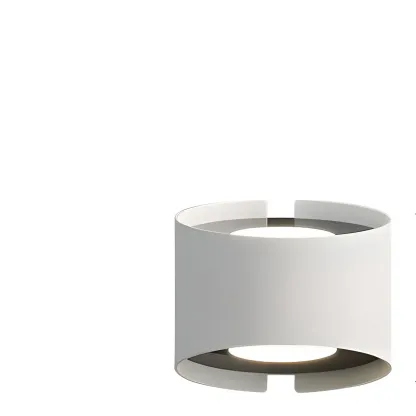 Modern Metal Cylinder Indoor 2-Light Wall Sconce Image - 5