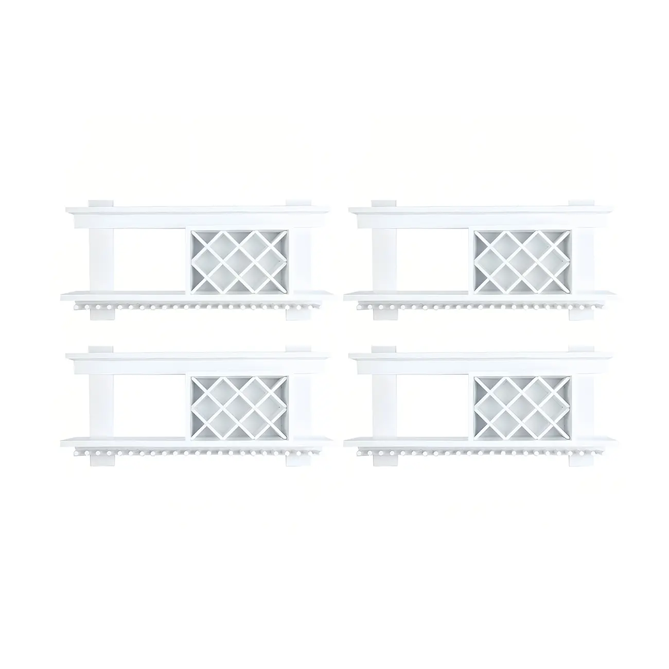 Pine Wooden Wall-Mounted Display Open Wine Bottle & Glass Rack Image - 45 | homeyfad