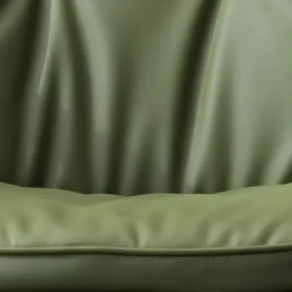 Gold Base Tufted Leather Adjustable Office Chair Image - 19