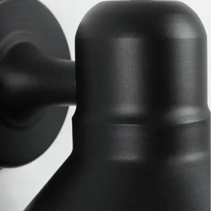 Industrial Metal Black Cone LED Outdoor Wall Light Fixture  Image - 10