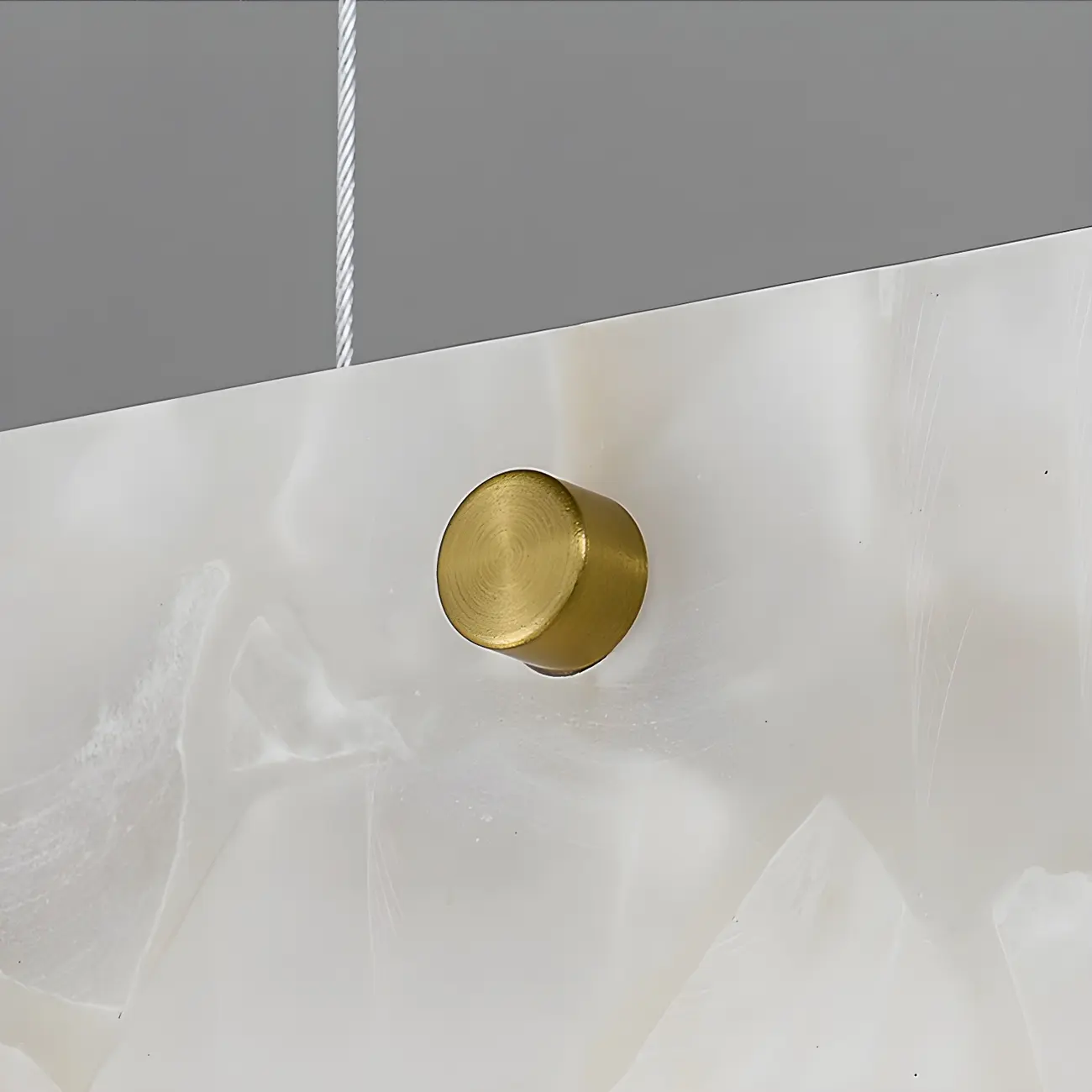 Modern Gold Metal Rectangle Kitchen Island Pendant Light Image - 10 | homeyfad