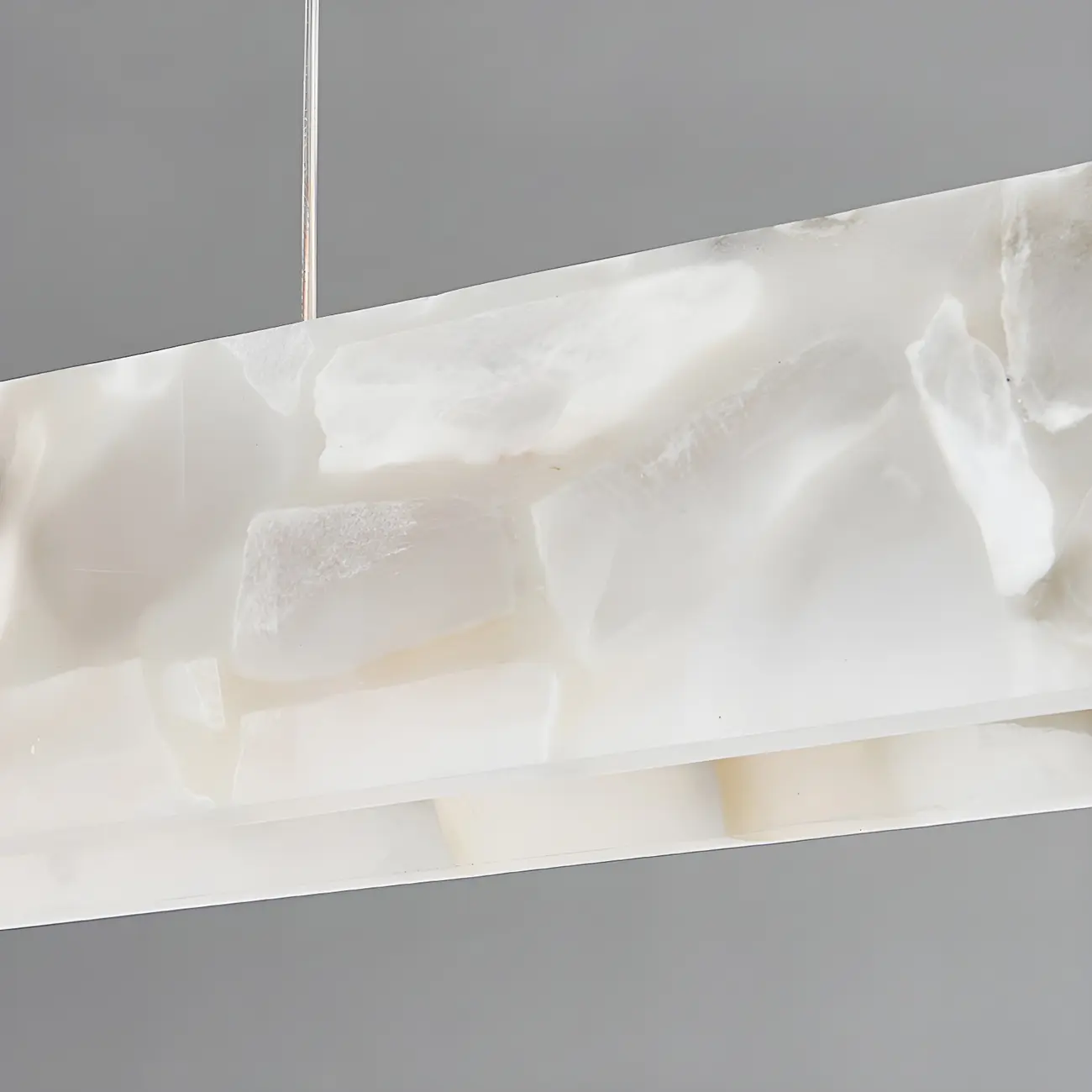 Modern Gold Metal Rectangle Kitchen Island Pendant Light Image - 14 | homeyfad