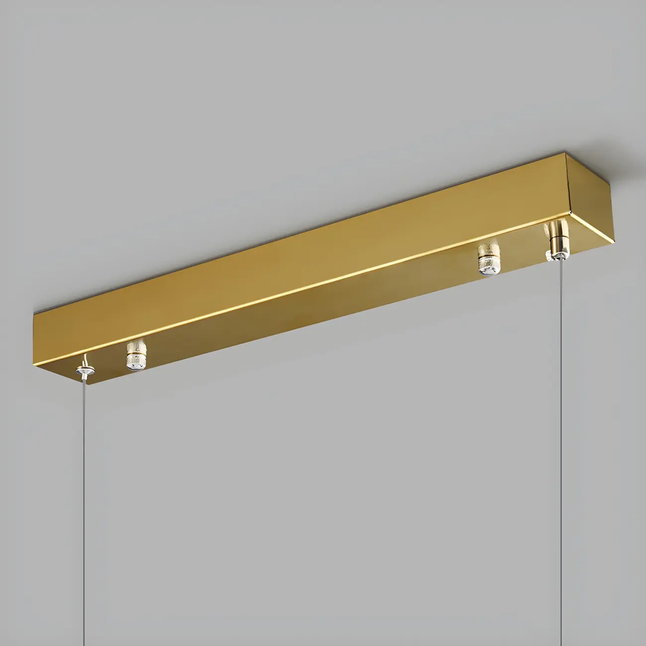 Modern Gold Metal Marble Linear Dining Area Pendant Image - 10 | homeyfad