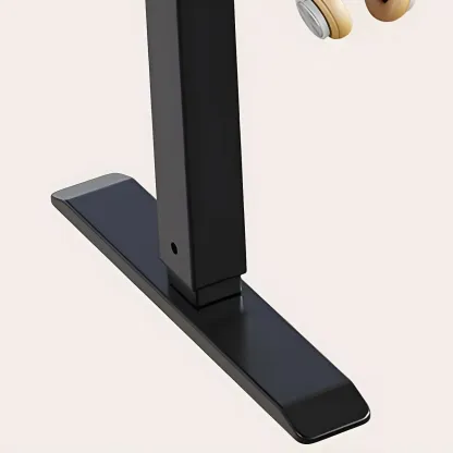 Classic Wooden T-Shape Standing Desk with Drawers for Home Image - 6