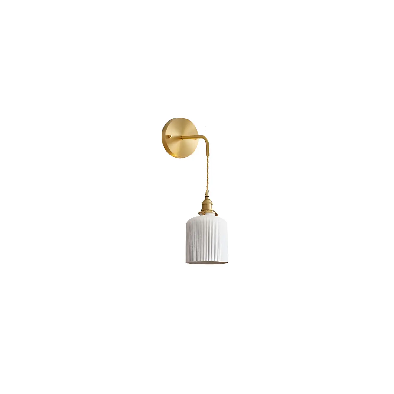 Modern Brass Down Swing Arm Wall Light for Bedroom Decor | homeyfad