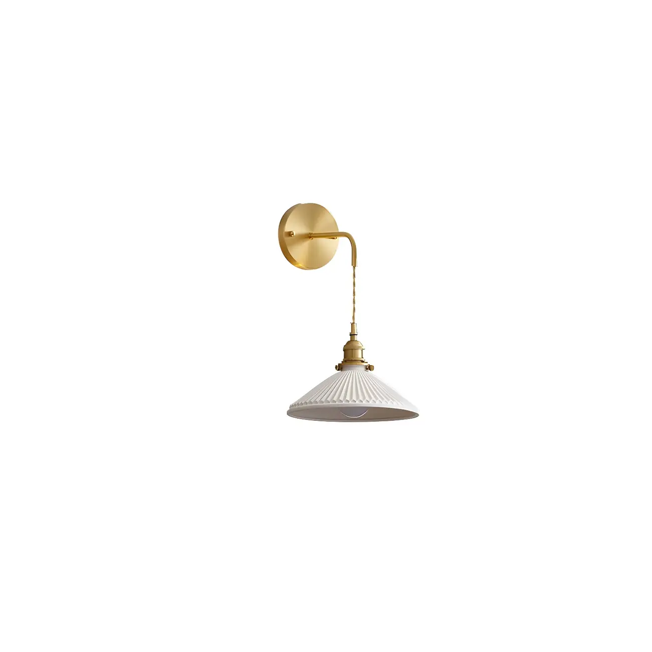 Modern Brass Down Swing Arm Wall Light for Bedroom Decor | homeyfad