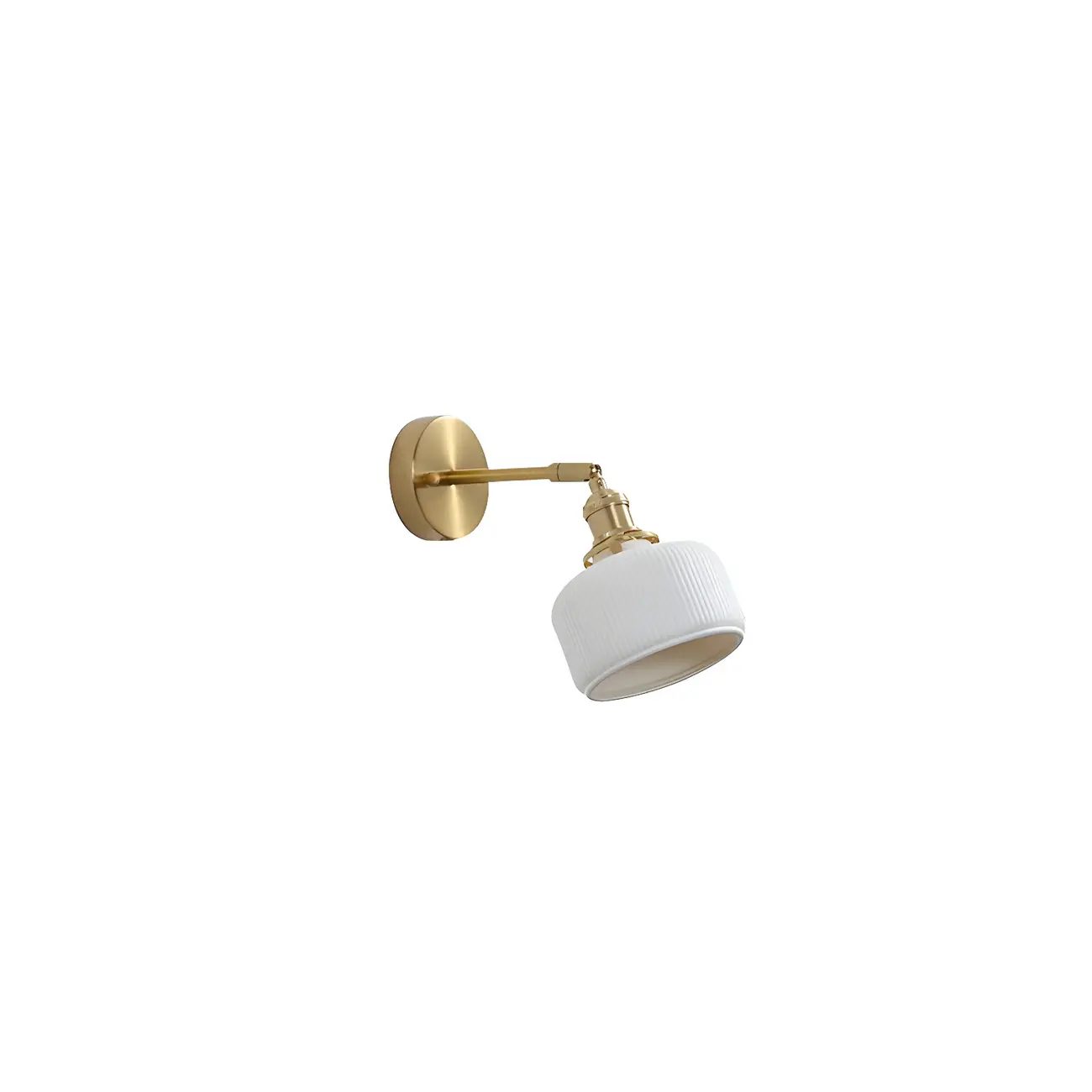 Modern Brass Down Swing Arm Wall Light for Bedroom Decor | homeyfad