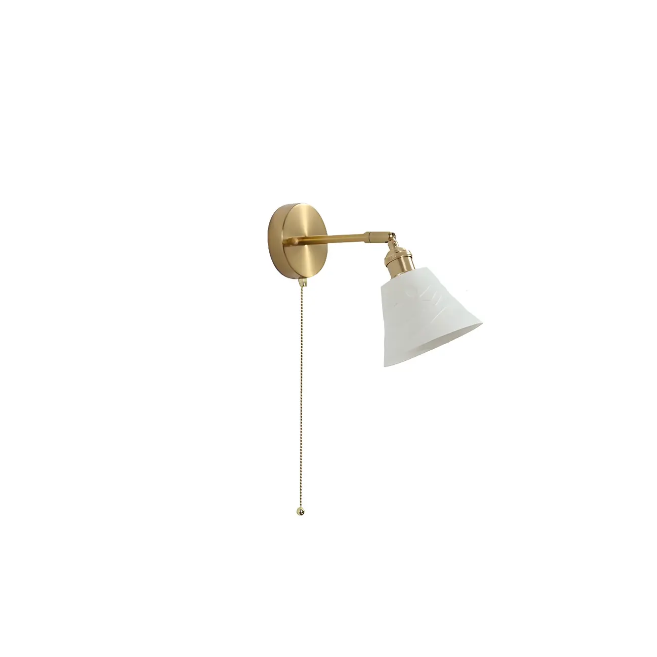 Modern Brass Down Swing Arm Wall Light for Bedroom Decor | homeyfad