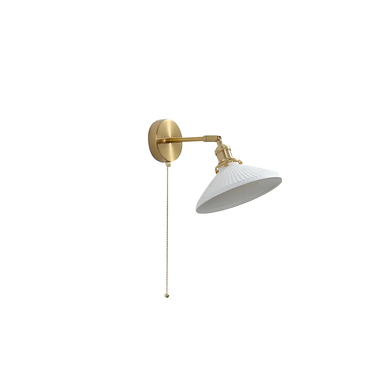 Modern Brass Down Swing Arm Wall Light for Bedroom Decor | homeyfad