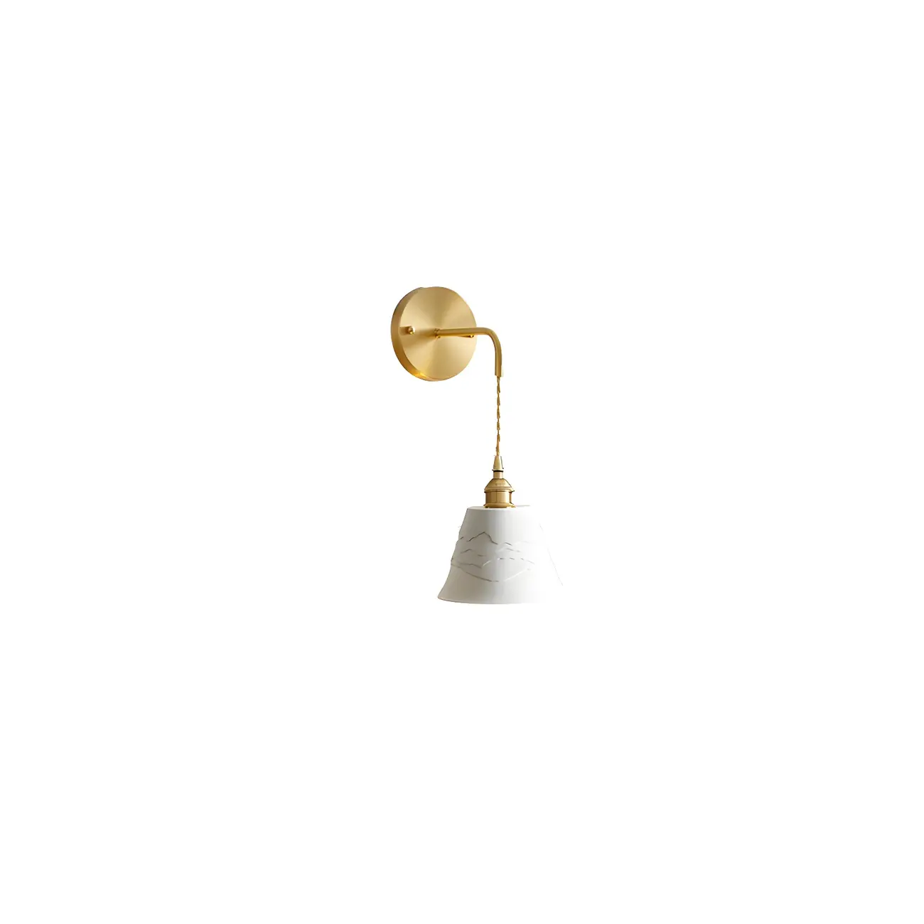 Modern Brass Down Swing Arm Wall Light for Bedroom Decor | homeyfad