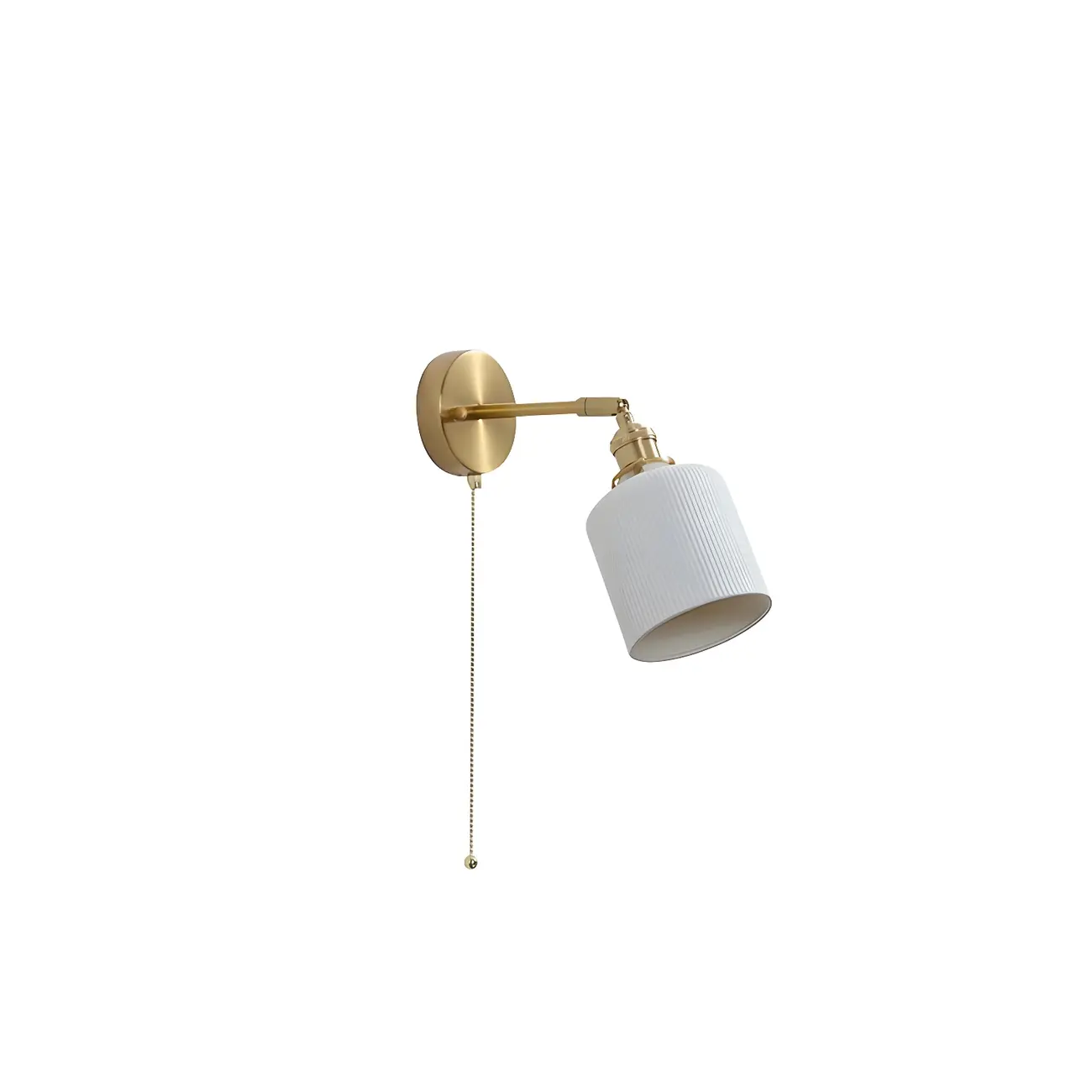Modern Brass Down Swing Arm Wall Light for Bedroom Decor | homeyfad