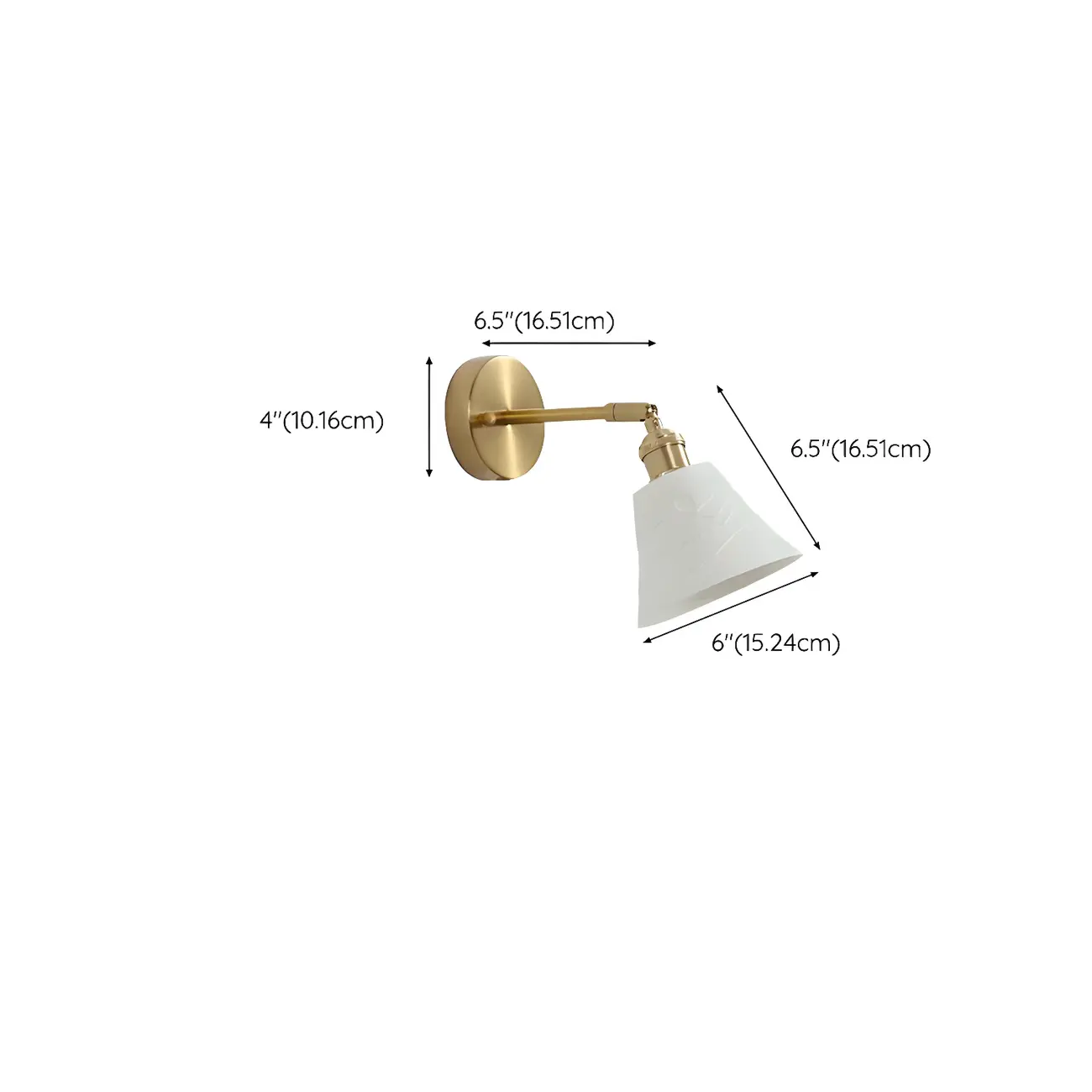 Modern Brass Down Swing Arm Wall Light for Bedroom Decor | homeyfad