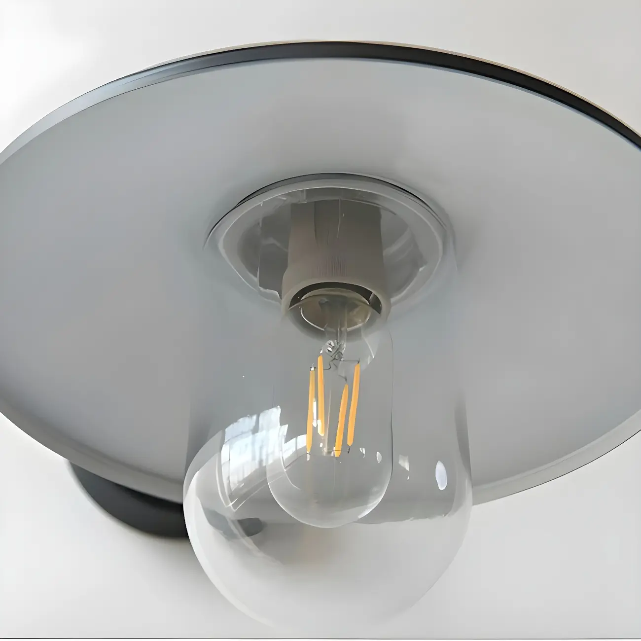 Industrial Gooseneck Down Shade Glass Outdoor Wall Light | homeyfad