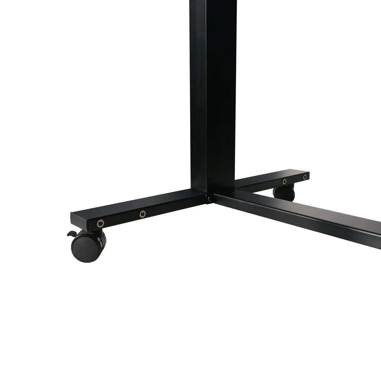 Durable Wooden Adjustable Standing Desk with Casters for Office Image - 5