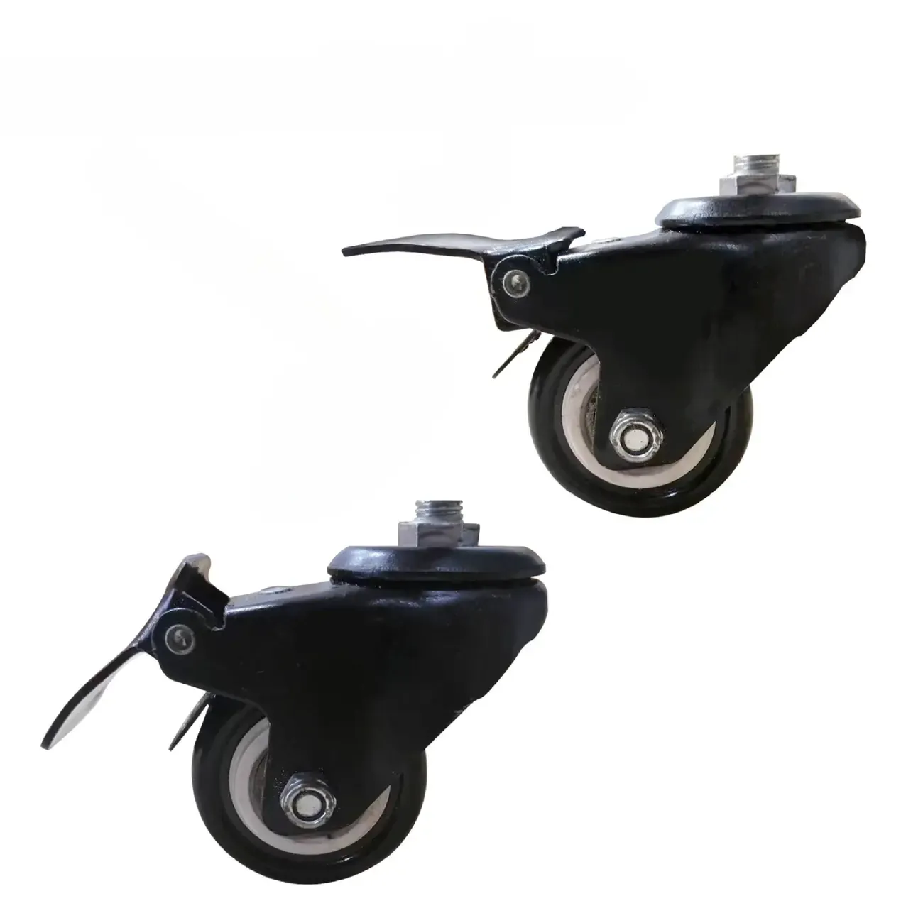 Durable Wooden Adjustable Standing Desk with Casters for Office Image - 6