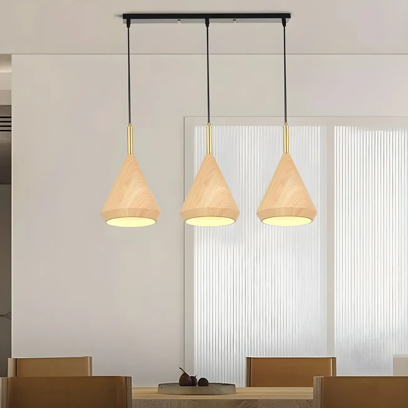 3-Light Modern Adjustable Length Island Pendant Light for Kitchen Image - 1 | homeyfad