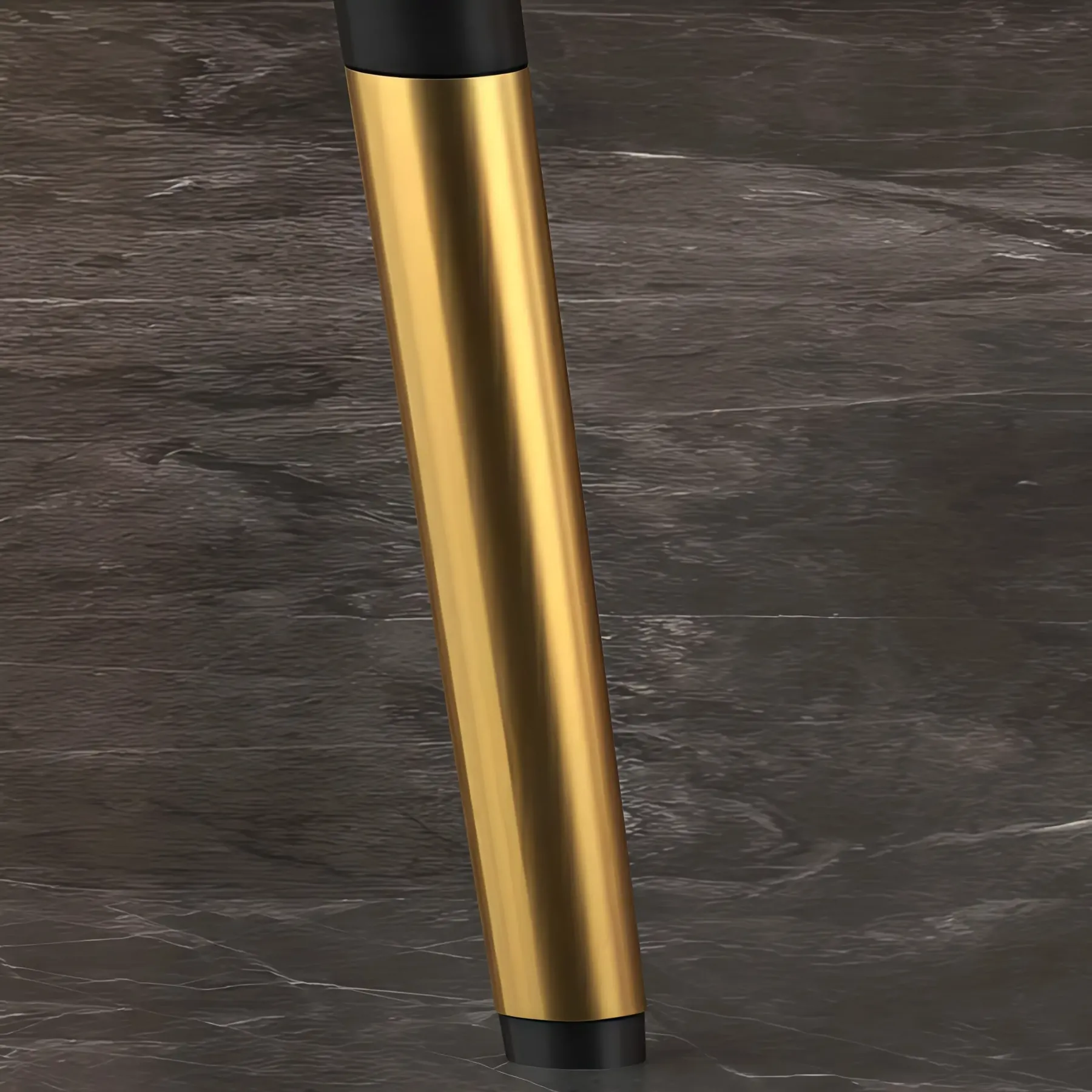 Art Deco Leather Bucket Cushioned Bar Stool Image - 17