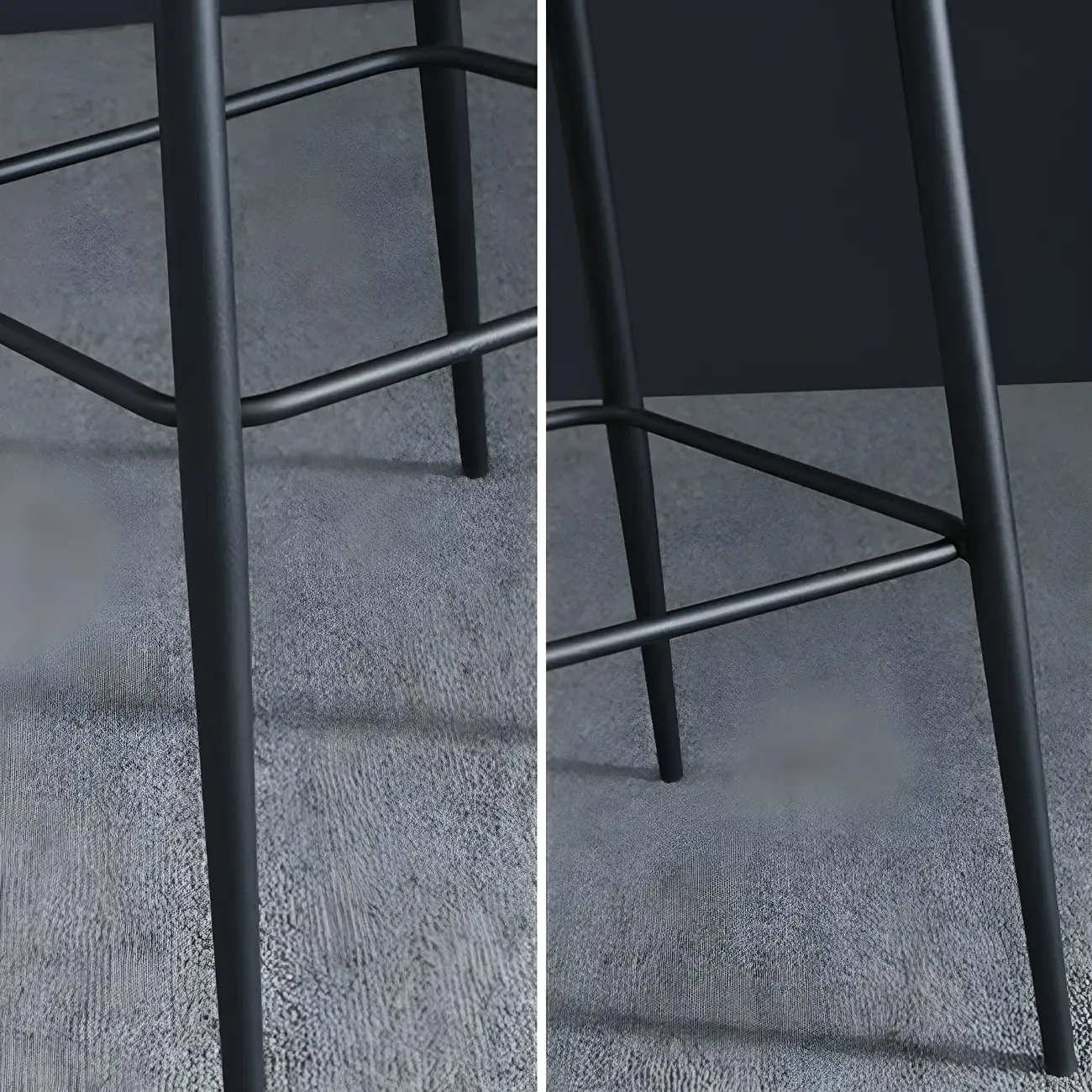 Bucket Faux Leather Wingback Counter Height Bar Stools Image - 8