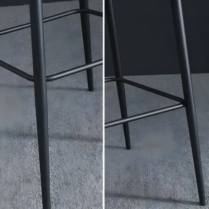 Bucket Faux Leather Wingback Counter Height Bar Stools Image - 8