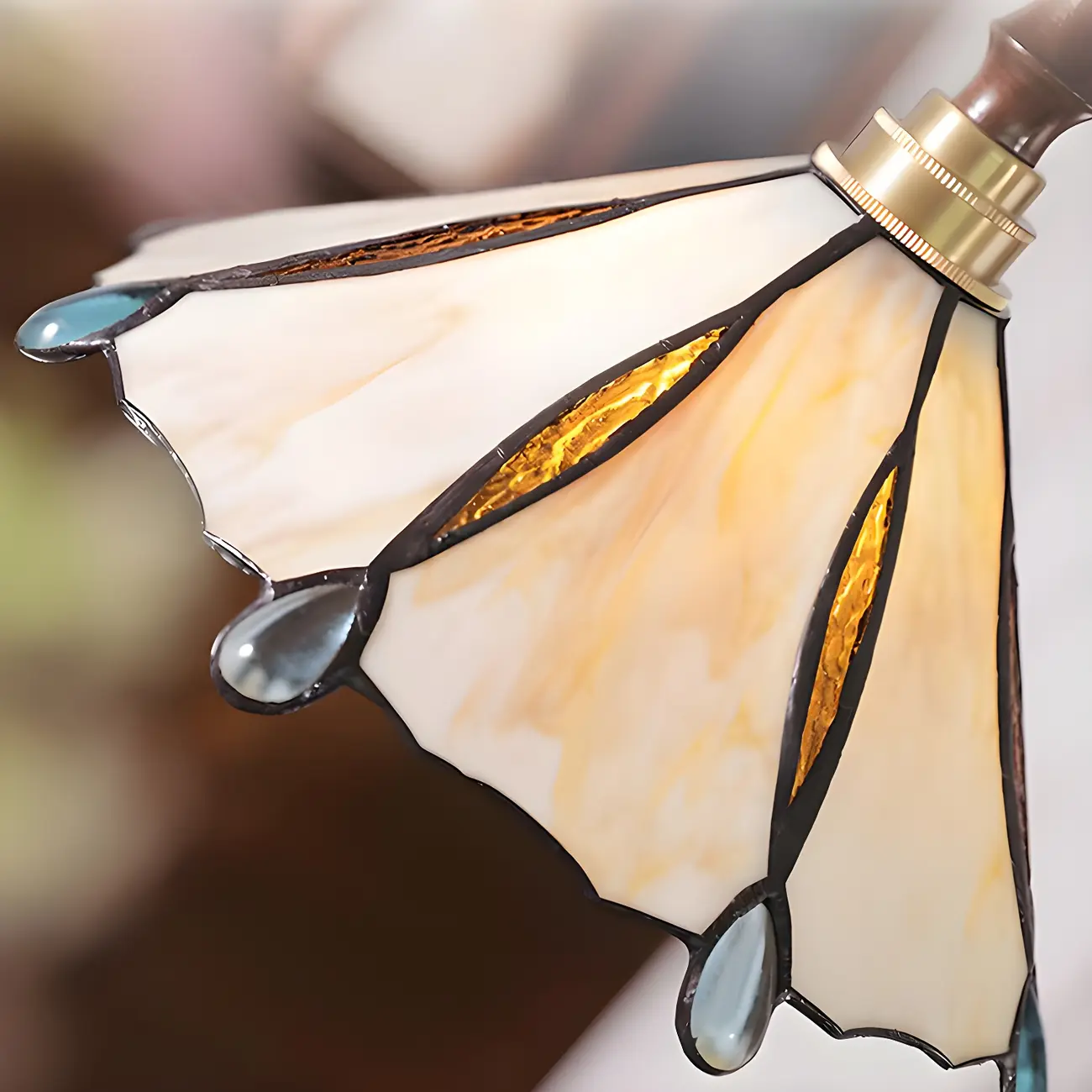 Vintage Glass & Wood Pendant Hanging Light for Indoor Decor   Image - 10 | homeyfad