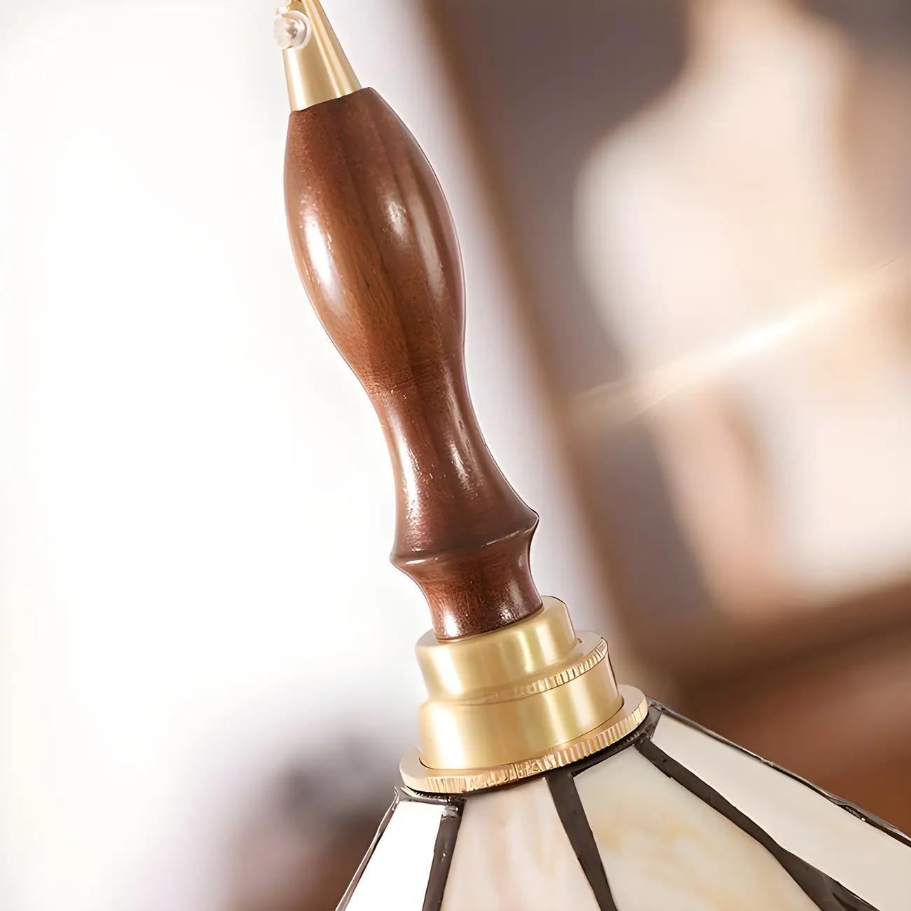 Vintage Glass & Wood Pendant Hanging Light for Indoor Decor   Image - 11 | homeyfad